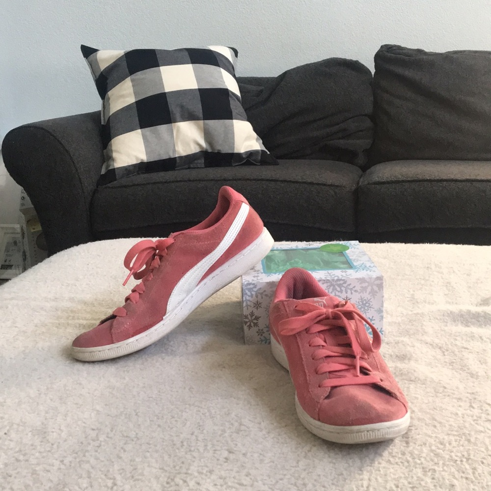 Pink PUMA sneakers